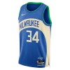 Camiseta Hombre NBA Milwaukee Bucks Giannis Antetokounmpo 2023-24 Nike City Edition Royal Swingman